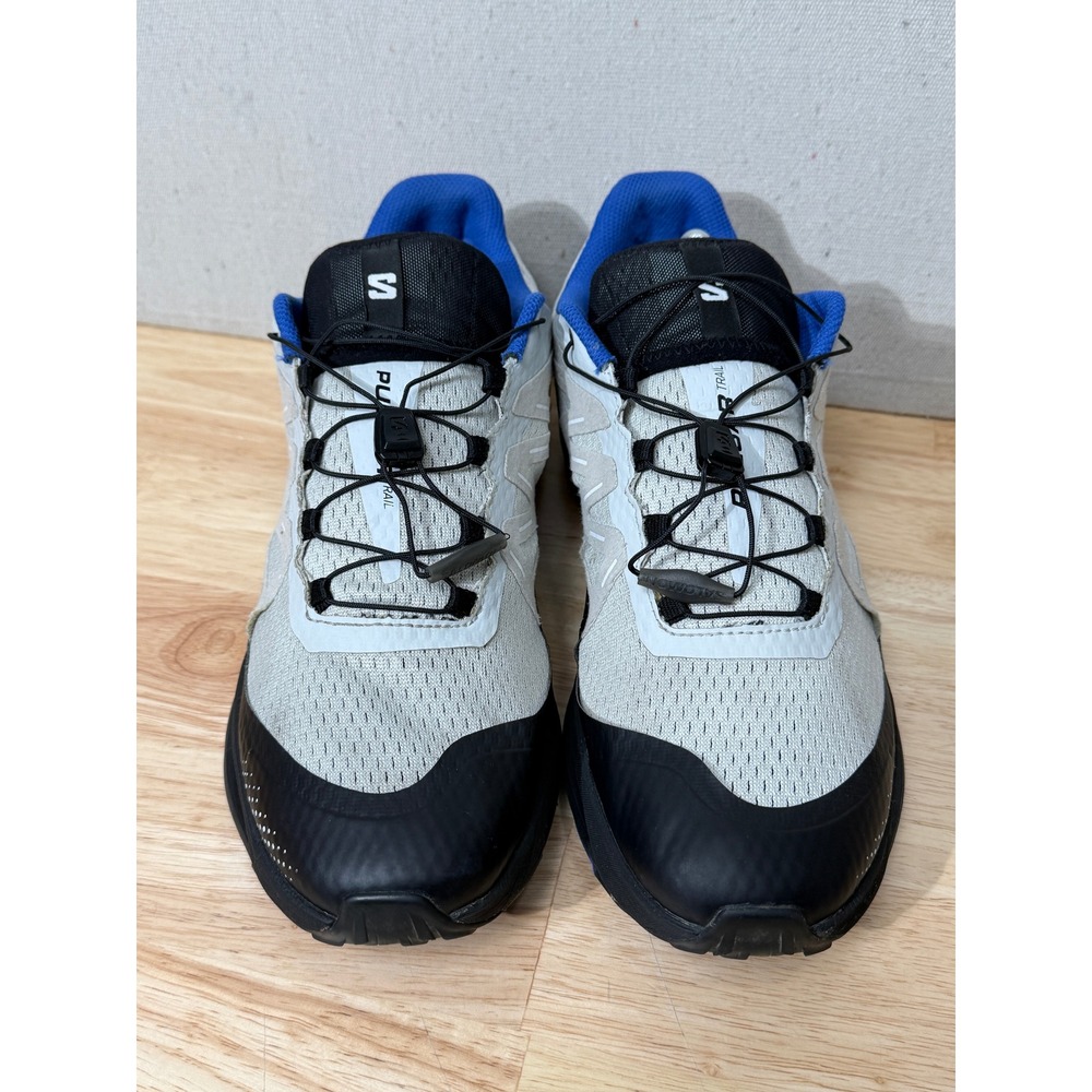 Salomon Pulsar Trail Running Shoes Mens 12 Gray Blue 416027 Gorpcore Athletic